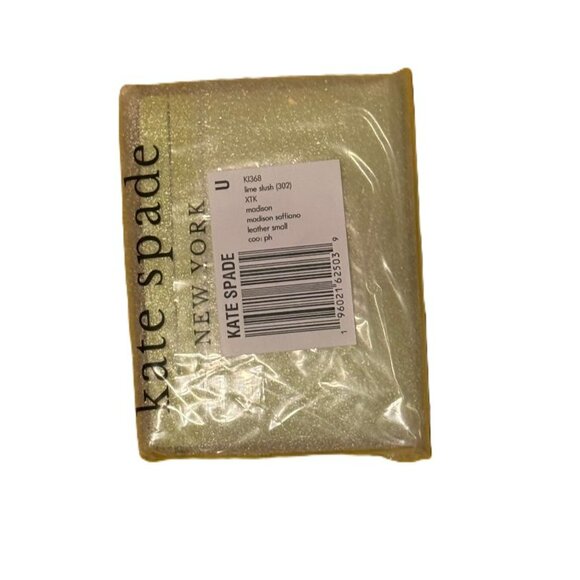 NWT Kate Spade Madison Small Slim Card Holder - Lime Slushy - Picture 5 of 5